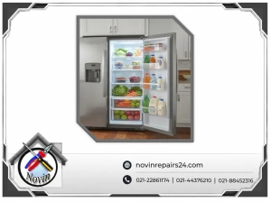 علت یخ زدن مواد غذایی در یخچال ساید جنرال الکتریک
