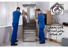 لامپ یخچال روشن است اما کار نمیکند